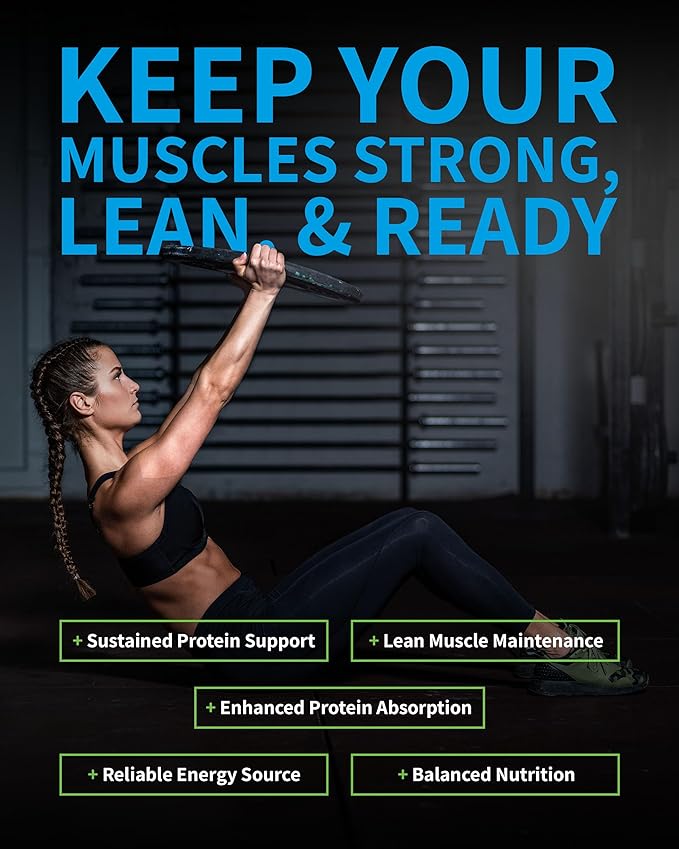 SSP Protein - Whey Isolate &amp Casein with Leucine &amp MCT - Low-Calorie Chocolate Meal Replacement for Lean Muscle Nutrition