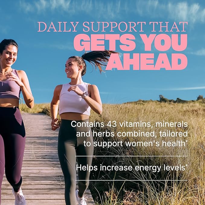 Swisse Daily Multivitamin for Women | 47 Vitamins Antioxidants and Minerals + Adaptogens | Energy Stress &amp Immune Support | Womens Multivitamin Supplement | 120 Tablets / 4 Months Supply