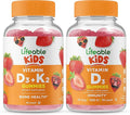 Lifeable Vitamin D3 + Vitamin K2 Kids + Vitamin D Kids Gummies Bundle - Great Tasting Vitamin Supplement Gluten Free GMO Free Chewable Gummy