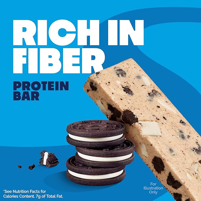 Quest Nutrition Cookies &amp Cream Protein Bars 21g Protein 1g Sugar 4g Net Carb High Fiber Gluten Free Keto Friendly 12 Count
