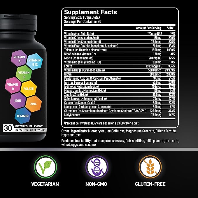 Bariatric Multivitamin with Iron and Optimized Saffron - Body and Mind Bundle