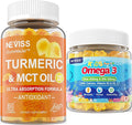 Turmeric Gummies 1 Pack + Omega 3 Gummies for Kids 2 Pack