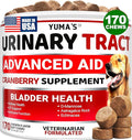 Dog UTI Chews - 170 Treats - Cranberry Supplement for Dogs - Bladder Control - Digestion &amp Immune Support - Urinary Tract Health - Multivitamin - Vitamins and Supplements - Made in USA