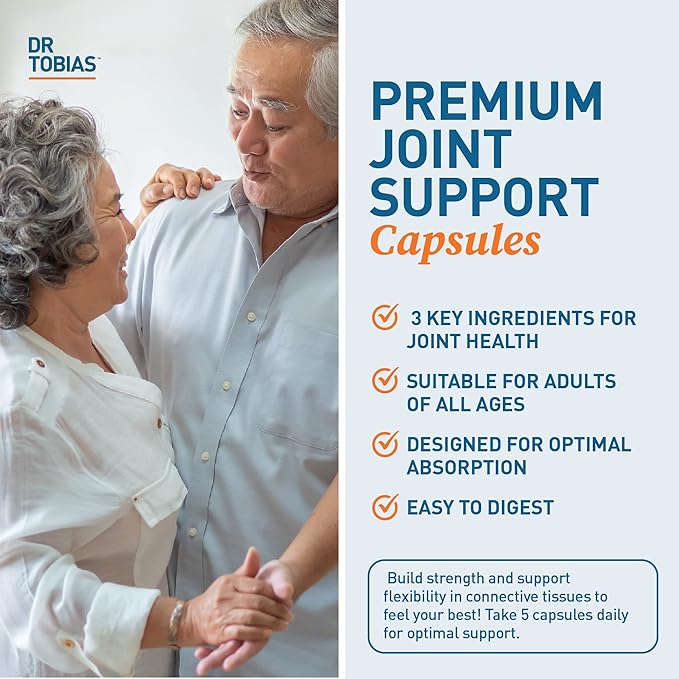 Dr. Tobias Alpha GPC &amp Joint Support Supplement - Support Cognitive Function &amp Joint Health with Bioavailable Choline Supplement &amp Premium Glucosamine Chondroitin and MSM Non-GMO