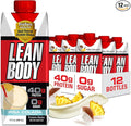 Lean Body Ready-to-Drink Pina Colada Protein Shake 40g Protein Whey Blend 0 Sugar Gluten Free 22 Vitamins &amp Minerals 17 Fl Oz (Pack of 12)