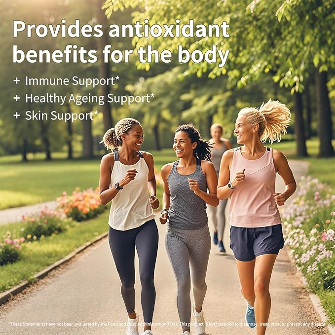 6X 6-in-1 Mixed Berry &amp Cherry Antioxidant Supplement - 6-Berry Extract for Even Skin Tone &amp Urinary Tract Health - 120 Vegan Capsules 60-Day Routine Bundle