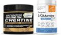 Sandhu's Creapure German Creatine &amp L-Glutamine Powder | Supports Lean Muscle Building &amp Gut Health
