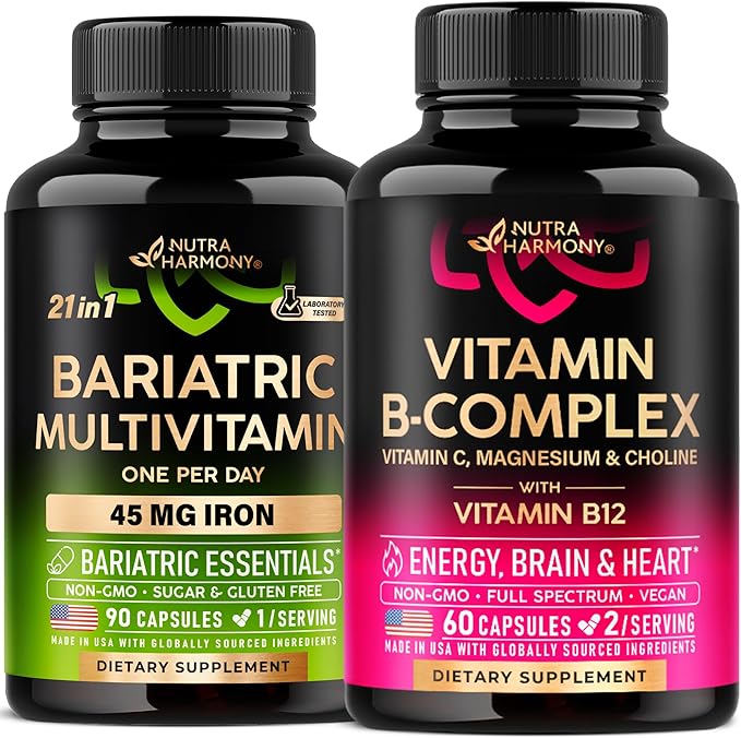 NUTRAHARMONY Vitamin B Complex &amp Bariatric Multivitamin Capsules