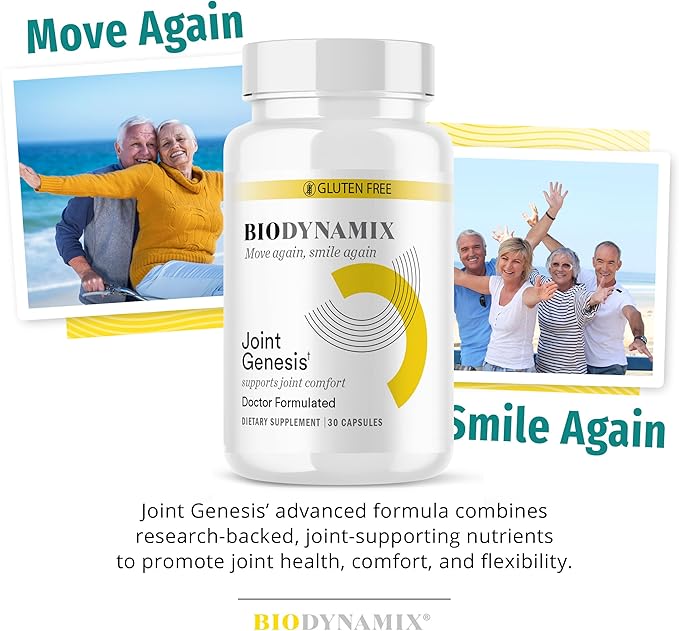 Joint Genesis Joint Support Formula Promotes Joint Function Comfort and Flexibility 30-Day Supply 6 Pack