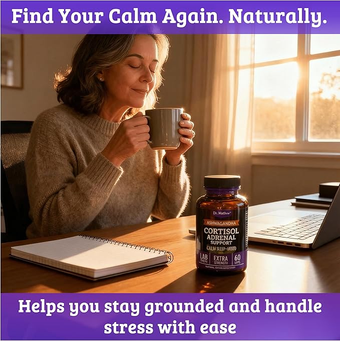Dr. Matthew Cortisol Reducer for Weight Loss. Cortisol Cleanse &amp Blocker for Belly Fat. A Detox Cocktail to Lower Cortisol with Ashwagandha Rhodiola &amp Ginseng for Adrenal Support &amp Stress