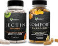 KaraMD Lectin Guard Gut Repair &amp Colon Cleanse Supplement &amp Comfort Guard Joint Support | Lectin Blocker Turmeric Curcumin Boswellia &amp Ginger | Non-GMO Gluten Free Vegan (30 Servings)