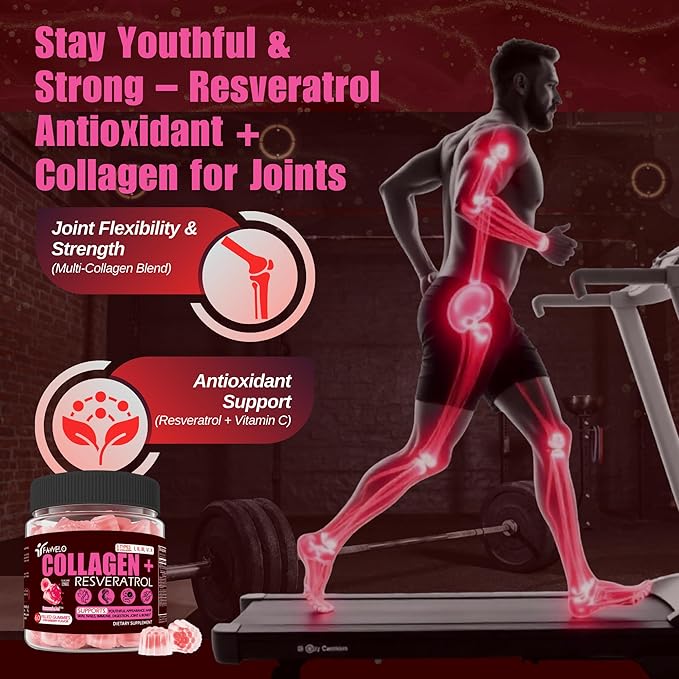 Multi Collagen Gummies Hydrolyzed Type I II III V X Plus Resveratrol Hyaluronic Acid &amp Biotin Gummies for Hair Skin and Nails Vitamins | Multi Collagen Peptides | Sugar Free