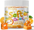 Iron Soft Chews Supplement with Vitamin C | Orange Flavored | Gluten Free | Iron Supplement for Women Men and Kids | 60 Count | 2 Month Supply