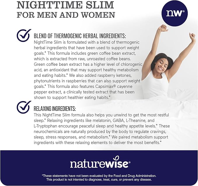 NatureWise [1] Green Coffee Bean Extract - Vegan Non-GMO - 60 Capsules[30-Day Supply] + (Pack of 2) NighttimeSlim- Cayenne Green Coffee Bean GABA - 60 Capsules[30-Day Supply]