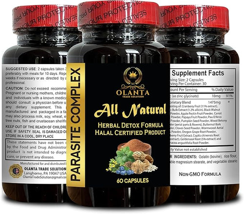 Advanced Herbal Parasite Complex for Digestive Balance with Wormwood Cloves &amp Black Walnut - Complex for Digestive Balance - 2 Bottles 120 Capsules