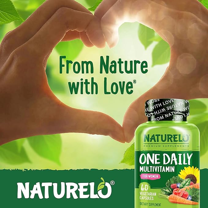 NATURELO One Daily Multivitamin for Women 60 Capsules and One Daily Multivitamin for Men 60 Capsules - 2 Month Supply Bundle