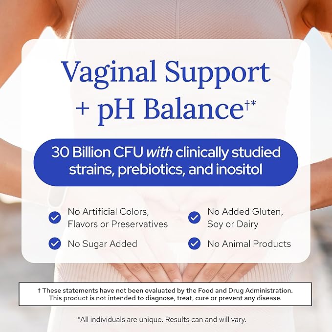 Gundry MD Women's Total Probiotic - Women's Probiotic for Vaginal Support &amp Digestive Health - 30 Capsules
