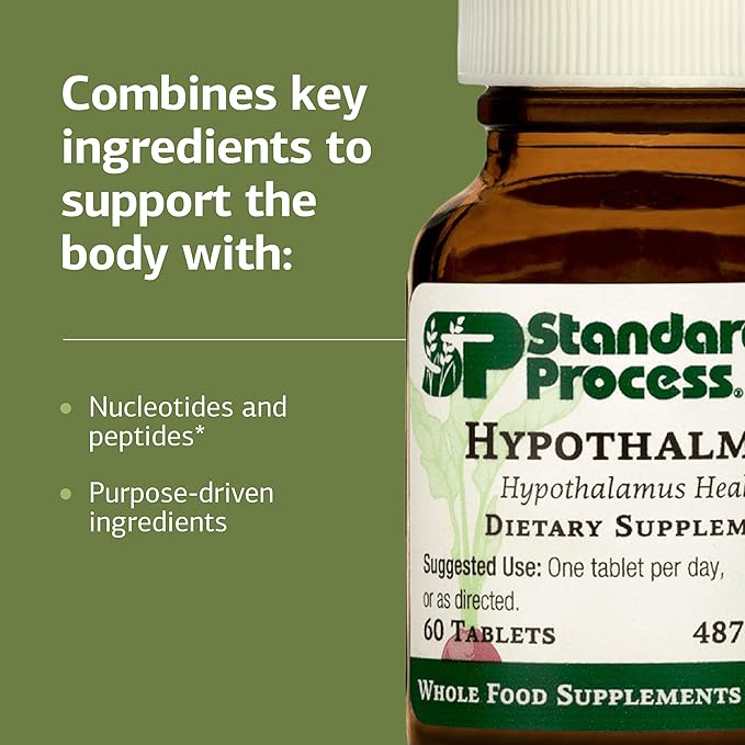 Standard Process Hypothalmex - Includes Proprietary Cytosol Extract Blend with Porcine Hypothalamus Cytosol Extract - 60 Tablets