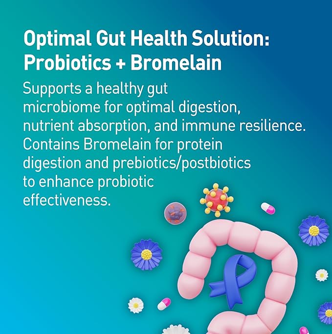 55B Probiotics Premium - 55 Billion CFU 12 Strains 185mg Prebiotic - Immune Support Digestive &amp Gut Health - Supports Occasional Constipation Gas &amp Bloating - 60 Vegan Capsules 60 Day Sup
