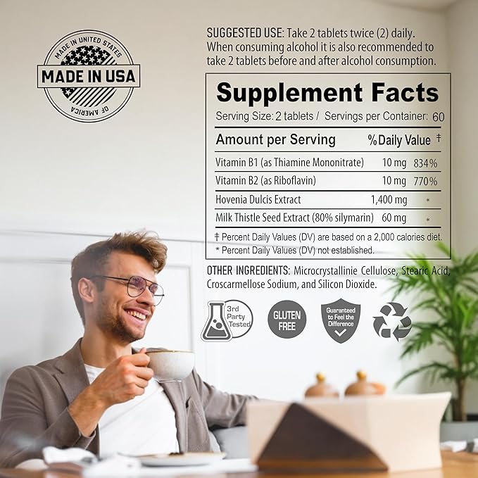 NANOWELL Hovenia-RX Milk Thistle 120 Tablets X 2 Bottles for 2 Month - Support Liver Health