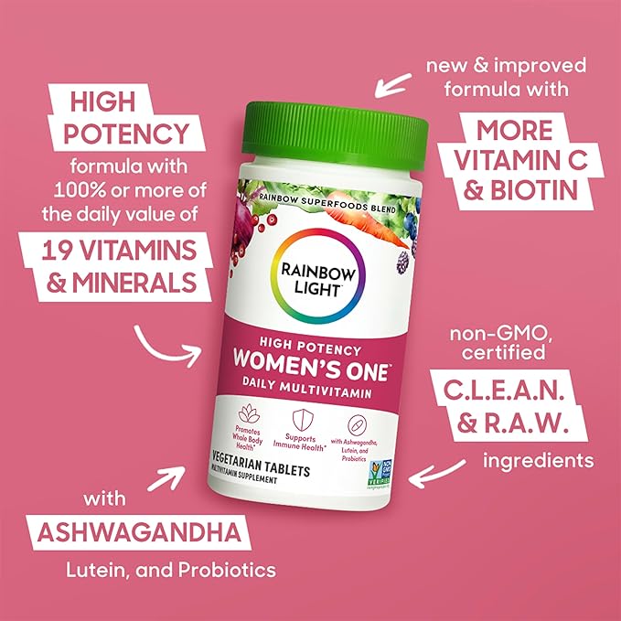 Rainbow Light Multivitamin Womens One Powder 120 Count