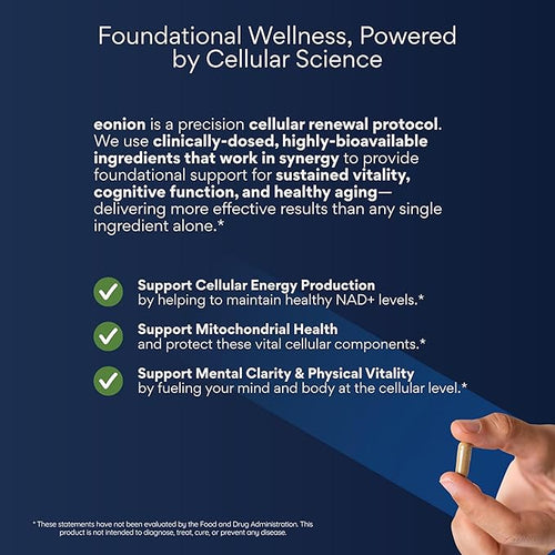 Advanced NAD+ Complex with 300mg NR + 200 mg Ubiquinol CoQ10 &amp 10 mg PQQ | Mitochondrial Support for Cellular Energy Mental Clarity &amp Focus | Enhanced Bioavailability | 60 Capsules