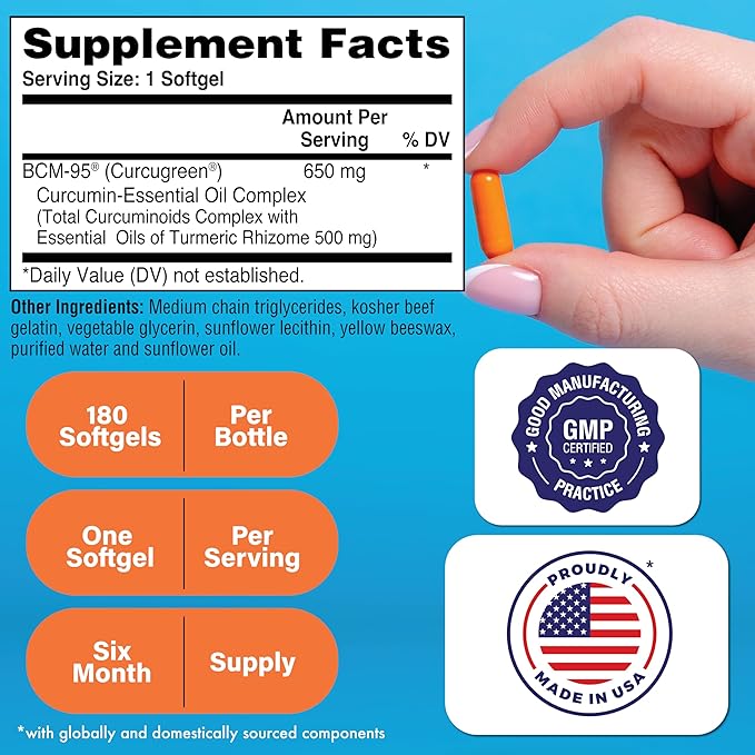 Health Thru Nutrition BCM-95 Curcumin + BosPure Boswellia Super Bundle - 6 Month Supply