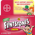 Flintstones Chewable Kids Vitamins with Iron Multivitamin for Kids &amp Toddlers with Vitamin D Vitamin C &amp more 60 Count (Pack of 1)