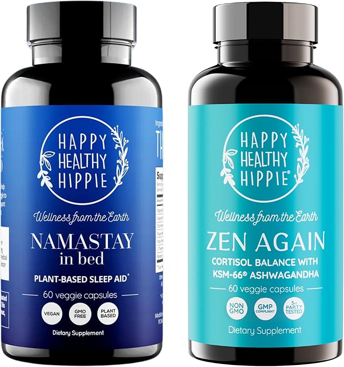 Happy Healthy Hippie Zen Again Cortisol Manager &amp Namastay in Bed