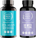 Happy Healthy Hippie PeriPeace Supplements for Women &amp Zen Again Cortisol Manager