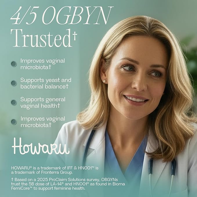 BIOMA Feminine Health Synbiotic - Women's Health Supplement for Healthy Vaginal pH Urinary Tract &amp Digestive Support - with Probiotics Cranberry &amp Tributyrin - 180 Capsules (3 Pack 90-Day S