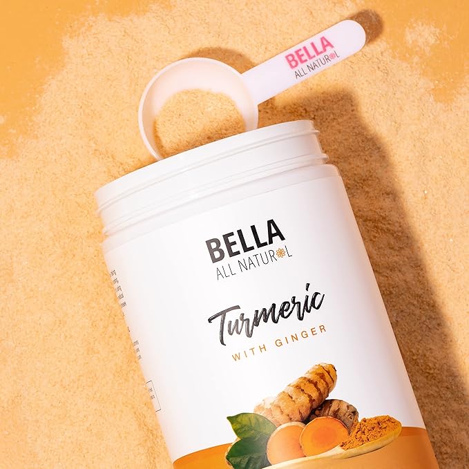 Bella All Natural Turmeric and Ginger Powder - Antioxidant and Improved Digestion (300 Grams)
