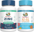 MaryRuth Organics Zinc (Tart Raspberry) &amp Vitamin K2+D3 Calcium Gummies (Peach Mango &amp Apricot) | Clean Label Project Verified® | Vitamins for Immunity &amp Joint and Bone Health | Vegan Non