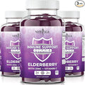 NEW AGE Immune System Support Gummies - Sambucus Black Elderberry Gummies with Vitamin C and Zinc (180 Count (Pack of 3))