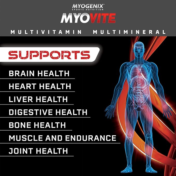 Myogenix Myovite Multivitamin &amp Myolean Strawberry Whey Protein Bundle – Complete Daily Nutrition with 40g High-Protein Whey – Support Energy Muscle Growth &amp Recovery