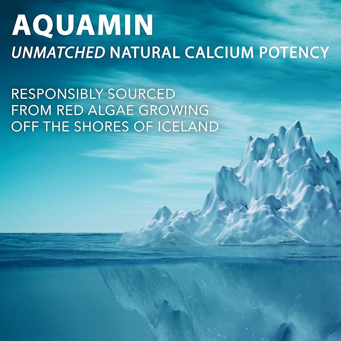 PlantFusion Vegan Calcium Premium Plant Based Calcium (1000mg) Sourced from Icelandic Red Algae Plus Magnesium D3 K2 and Boron 90 Vegan Tablets