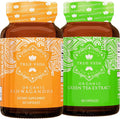True Veda Calm Energy Bundle | USDA Organic | Multi-Award-Winning | Organic Ashwagandha KSM-66® + Organic Green Tea Capsules