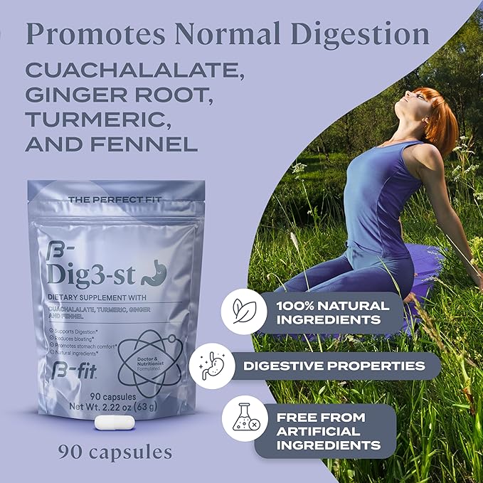 Vegan + DIG3-ST - Pea Protein Powder 600g - Plant Based Protein Shake - Digestive Herbal Supplement - Ginger Root Turmeric Fennel and Cuachalalate