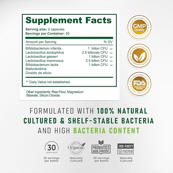Bacterium Plus Natural Product Vegetarian Capsules General Well-Being - 60 Count - Pack of 1