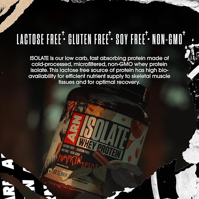 Arms Race Nutrition | ARN | Isolate Whey Protein (32 Servings Pumpkin Spice)