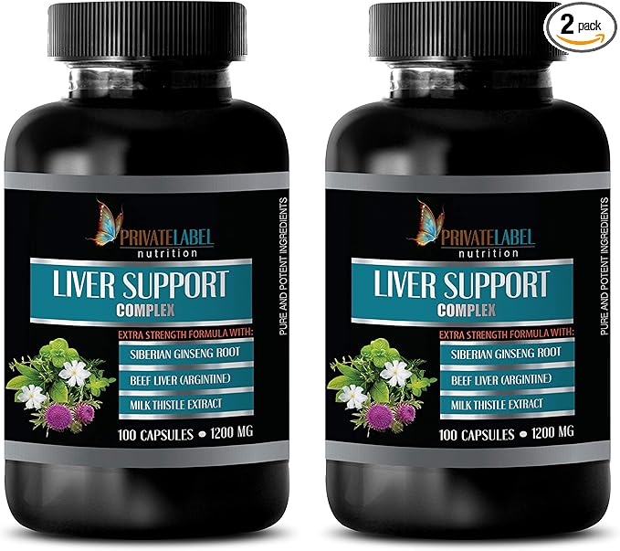 kidney liver pills - LIVER SUPPORT COMPLEX 1200 MG - EXTRA STRENGTH FORMULA - milk thistle pill uric acid cleanse and detox uric acid flush liver detox pills liver cleanse detox &amp repair 2B 60