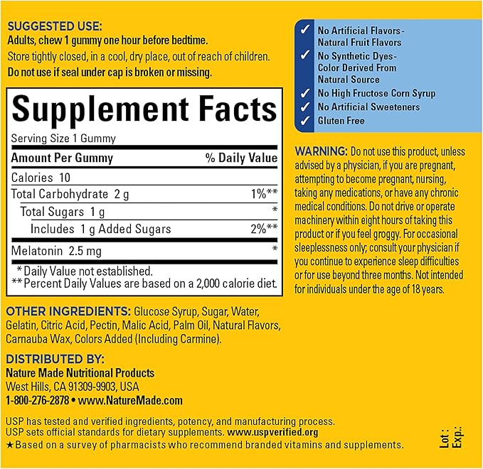 Nature Made Adult &amp Kids Melatonin Gummies Combo Pack for Restful Sleep Family Pack Sleep Aids for Adults &amp Kids Two Sleep Gummies Bottles