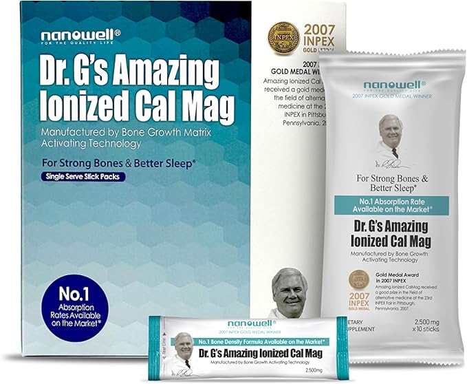 Dr. G’s Ionized Cal Mag Powder – Business Pack (12 Boxes) | Bulk Calcium Magnesium Supplement Powder