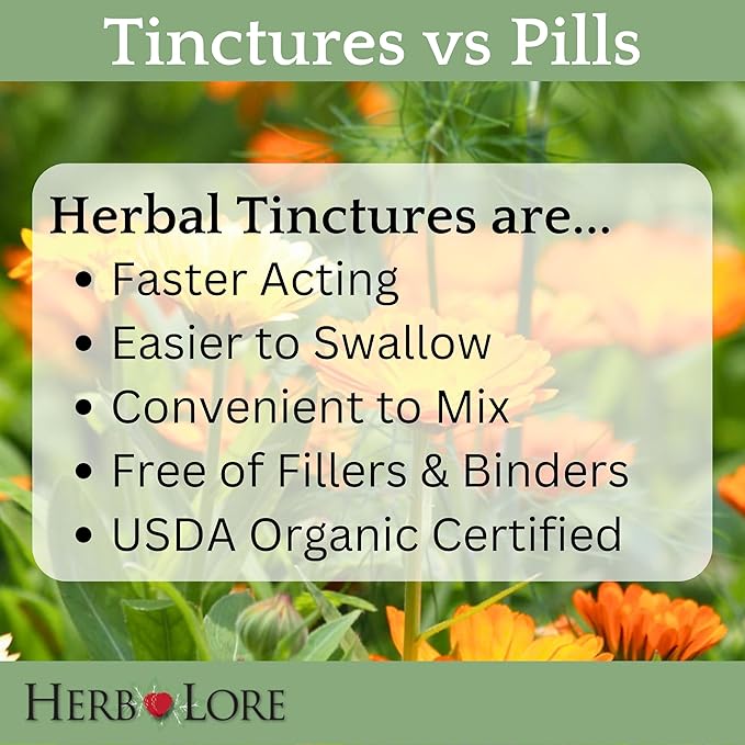 Herb Lore Organic Iron Tonic Tincture – Liquid Iron Drops for Women and Men – Non Constipating Easy on Stomach Plant Based Vegan &amp Alcohol Based (4 fl oz)