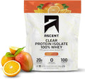 Ascent 100% Clear Whey Protein Powder - Post Workout Zero Artificial Flavors &amp Sweeteners Gluten Free 5.5g BCAA 2.1g Leucine Essential Amino Acids Orange Mango 20 Servings