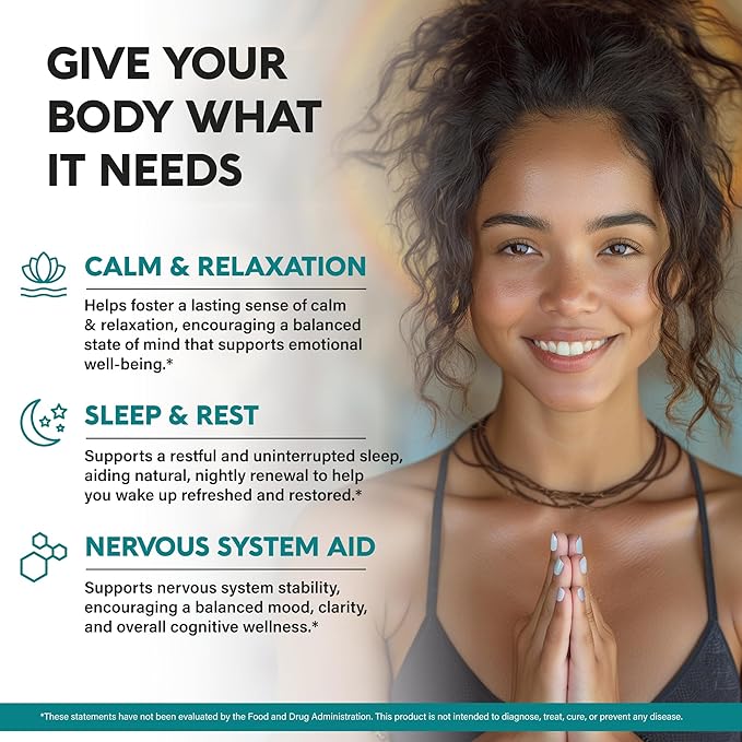 GABA L-Theanine 900 mg - Made in USA - Magnesium | Vitamin B6 - Calm Sleep Relaxation &amp Mood Support - 750 mg Gamma AminoButyric Acid 150 mg L-Theanine - Non-Habit Forming Vegan - 240 Capsules