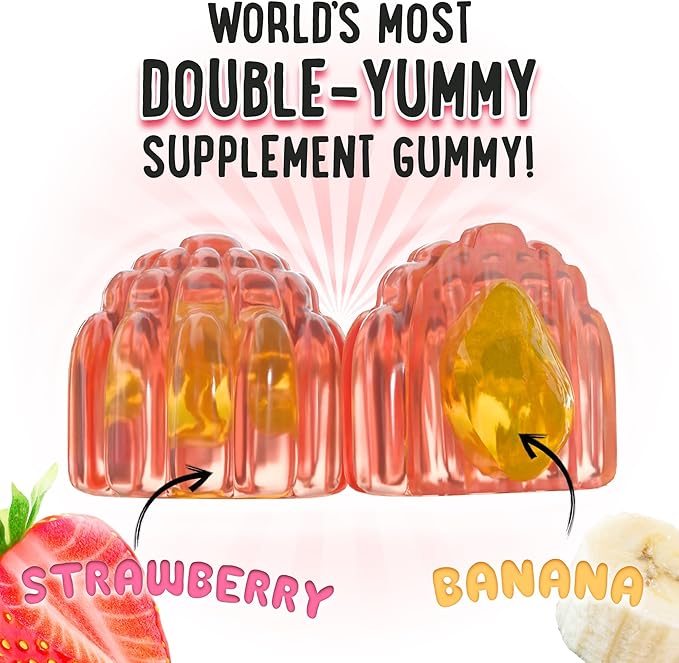 D3K2 Gummies Variety Pack – 3 Bottles (60 Each) – Strawberry Banana Apple Kiwi &amp Peach Mango