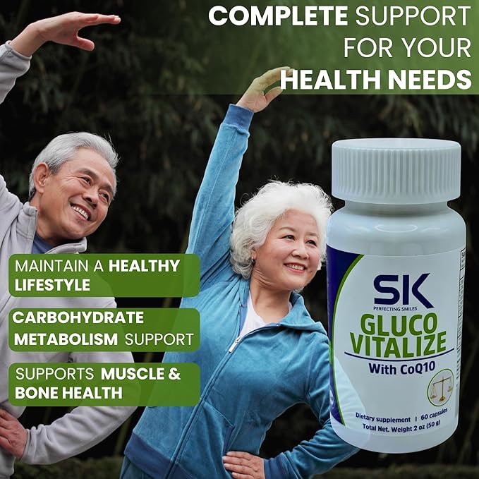 Gluco Vitalize Supplement with CoQ10 60 Capsules