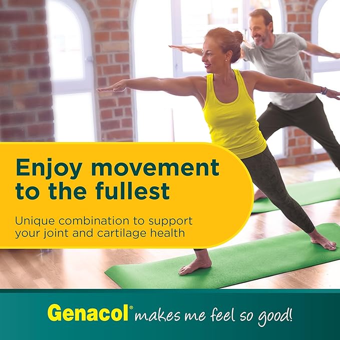 Genacol Plus – Glucosamine and Collagen Joint Supplement Lubricates Protects and Maintains Heathy Joints Relieves Joint Discomfort Plus 180 Capsules (60-Day Supply)