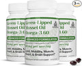 TURNER New Zealand Green Lipped Omega-3 Mussel Oil 53x Higher Potency with UAF1000+ Super Antioxidant. No Fishy Aftertaste 3 Bottles 180 Softgels